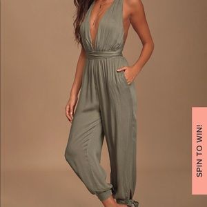Lulus Lolinda Convertible Halter Jumpsuit